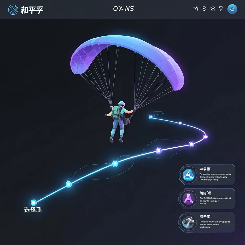 和平精英跳伞航线选择实测 不同高度与落点转移路线优